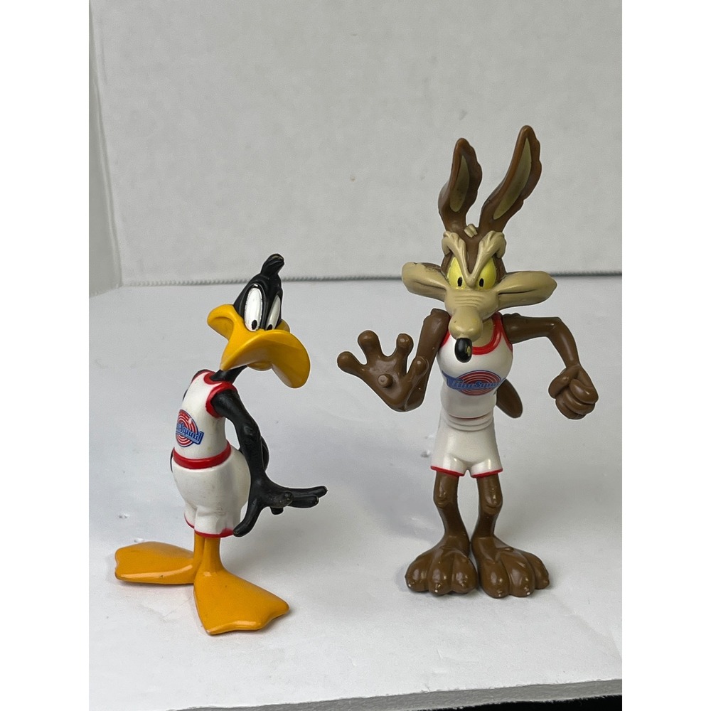Vintage‎ 1996 Space Jam Daffy Duck Wile E Coyote Tune Squad Figures Warner Bros